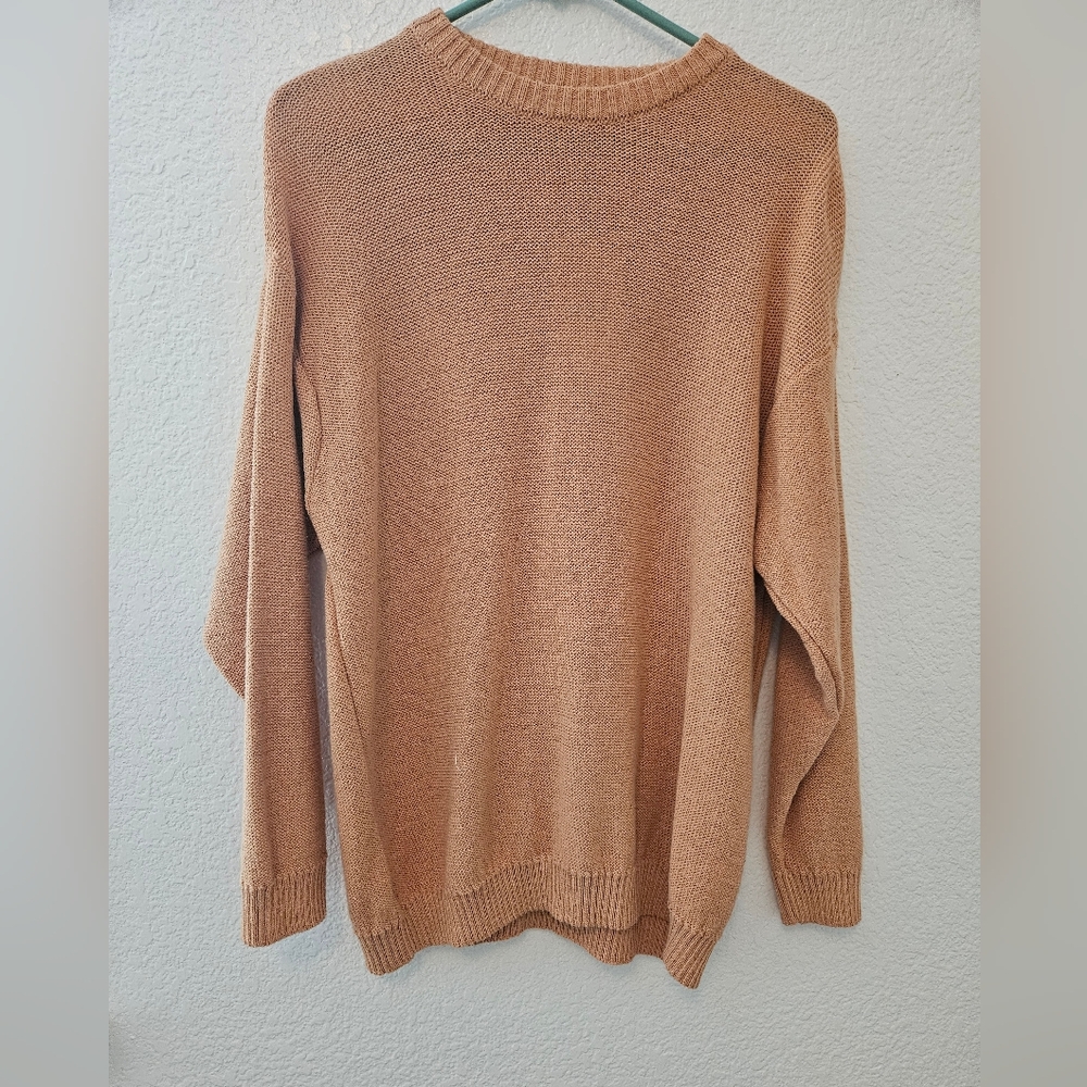 Zara  Camel Crewneck Sweater